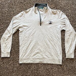 Bobby Jones Pebble Beach Light Gray Quarter-Zip